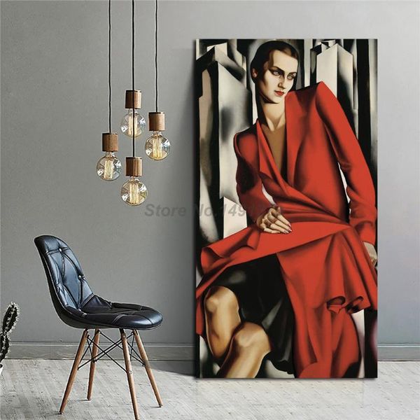 paintings tamara de lempicka portrait mrs bush woman in red oil painting posters and prints decorative wall art canvas pictures decor
paintings tamara de lempicka portrait mrs bush woman in red oil painting posters and prints decorative wall art canvas pictures decor