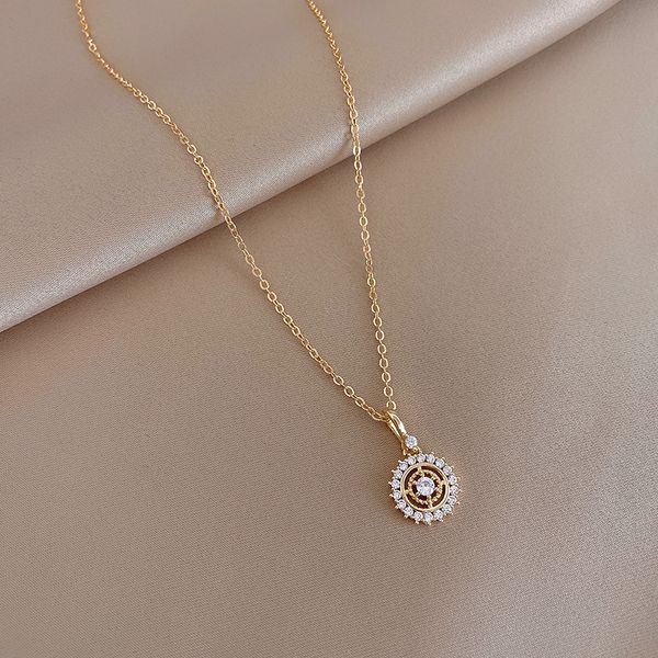xianlan422 zircon necklace female ins tide ferris wheel cold wind clavicle necklace temperament contracted joker web celebrity pen, Silver
xianlan422 zircon necklace female ins tide ferris wheel cold wind clavicle necklace temperament contracted joker web celebrity pen, Silver