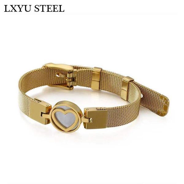 charm bracelets stainless steel for women wristband shell heart jewelry wedding engagement gifts, Golden;silver
charm bracelets stainless steel for women wristband shell heart jewelry wedding engagement gifts, Golden;silver