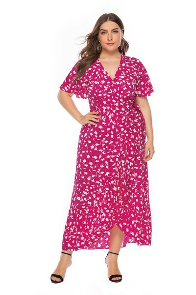 plus size dresses dress v neck ruffle summer irregular floral short sleeve high waist a line cardigan leisure ankle beach, Black
plus size dresses dress v neck ruffle summer irregular floral short sleeve high waist a line cardigan leisure ankle beach, Black