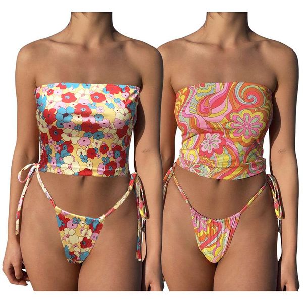 women's tracksuits 2 pieces female suit set adults floral print sleeveless strapless crop + panties for summer s//l, Gray
women's tracksuits 2 pieces female suit set adults floral print sleeveless strapless crop + panties for summer s//l, Gray