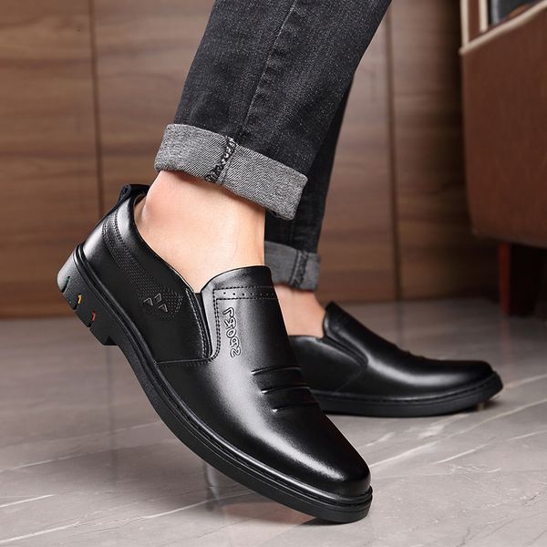 shoes 2021 new breathable men's leather soft british business casual plush warm dad's, Black
shoes 2021 new breathable men's leather soft british business casual plush warm dad's, Black