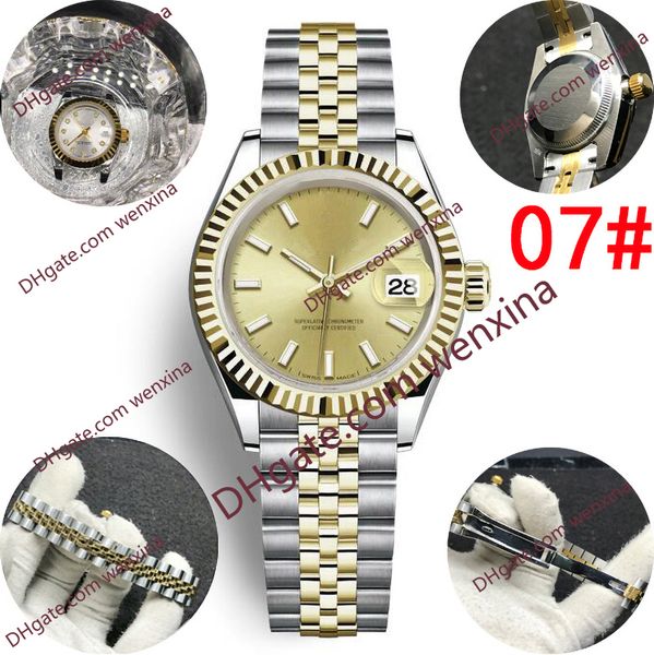 12 deluxe 26mm mechanical automatic magnifying glass calendar window waterproof montre de luxe stainless steel women watches, Slivery;brown
12 deluxe 26mm mechanical automatic magnifying glass calendar window waterproof montre de luxe stainless steel women watches, Slivery;brown