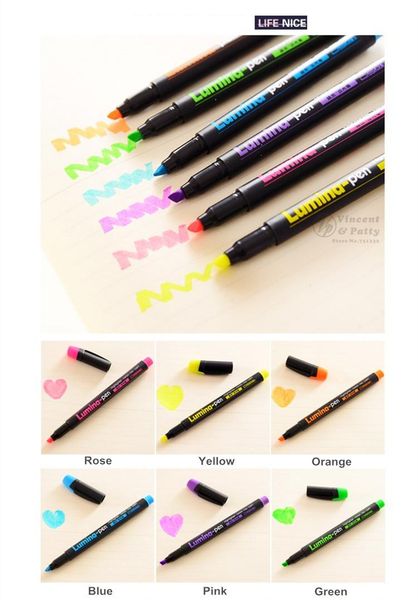 highlighters 48 pcs/lot highlighter pen lumina drawing markers diy scrapbooking tools canetas escolar office material school supplies, Black;red
highlighters 48 pcs/lot highlighter pen lumina drawing markers diy scrapbooking tools canetas escolar office material school supplies, Black;red
