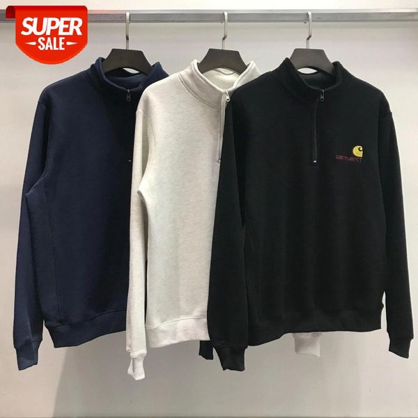autumn and winter new style half zipper men's long-sleeved cotton loose casual hip-hop style pullover #hs6t, Black
autumn and winter new style half zipper men's long-sleeved cotton loose casual hip-hop style pullover #hs6t, Black