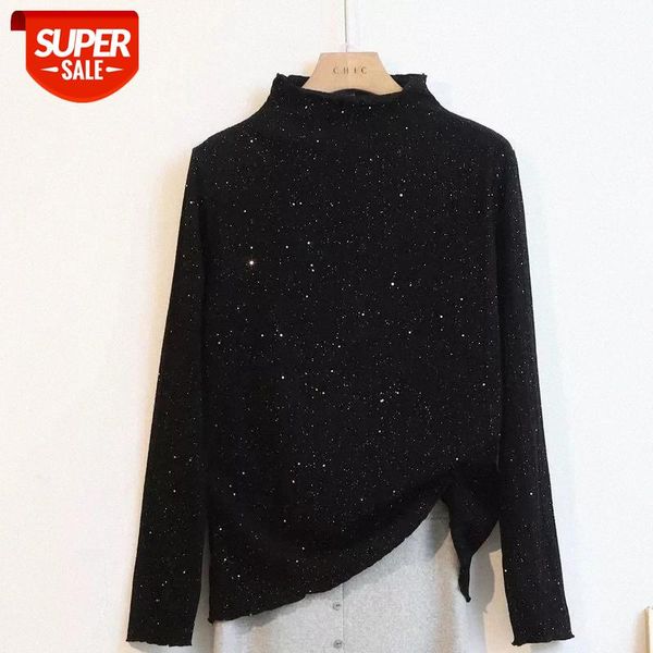 plus size women bottoming t-shirts autumn little sequin half turtleneck long sleeve knitted female oversize stretch tshirts #xm75, White
plus size women bottoming t-shirts autumn little sequin half turtleneck long sleeve knitted female oversize stretch tshirts #xm75, White
