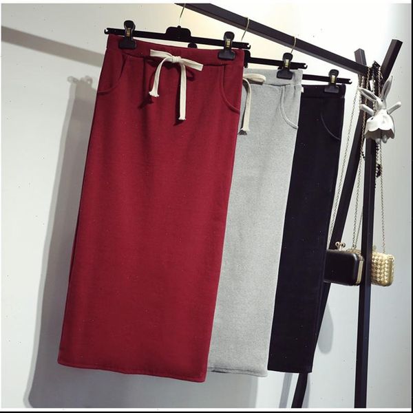 fashion autumn winter knit tie women skirts midi long bodycon mid calf pencil high waist casual falda split elegant office, Black
fashion autumn winter knit tie women skirts midi long bodycon mid calf pencil high waist casual falda split elegant office, Black