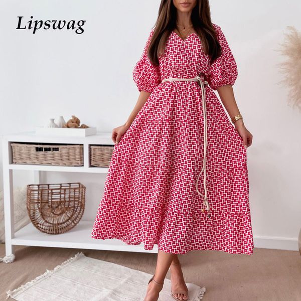 v neck ruffle fashion long dresses summer casual flower print women loose dress lady elegant puff sleeve belted party dresshigh quality, Black;gray
v neck ruffle fashion long dresses summer casual flower print women loose dress lady elegant puff sleeve belted party dresshigh quality, Black;gray