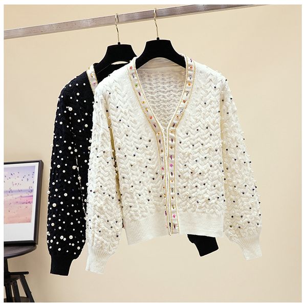 women knits tees xisteps pearl beading twist knitted womens sweater cardigan v neck covered button lady loose coat jacket white black hea
women knits tees xisteps pearl beading twist knitted womens sweater cardigan v neck covered button lady loose coat jacket white black hea