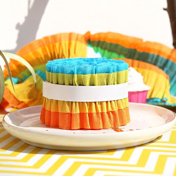 party decoration 3m streamer backdrop curtain rainbow crepe paper girly birthday decor baby shower happy 100 days supplies
party decoration 3m streamer backdrop curtain rainbow crepe paper girly birthday decor baby shower happy 100 days supplies