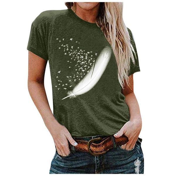 women's t-shirt tshirt women bird feather print graphic tee cartoon female clothes spring summer streetwear aesthetic kawaii teens #py, White
women's t-shirt tshirt women bird feather print graphic tee cartoon female clothes spring summer streetwear aesthetic kawaii teens #py, White