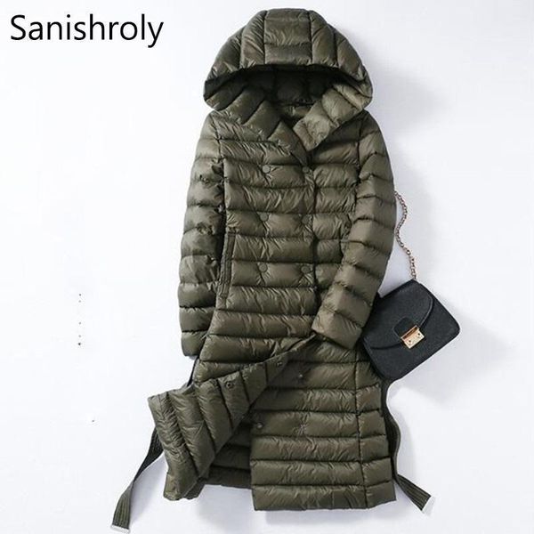 women's down & parkas sanishroly 2021 white duck jacket women sashes long ultra light coat parka female hooded outerwear plus size 288, Black
women's down & parkas sanishroly 2021 white duck jacket women sashes long ultra light coat parka female hooded outerwear plus size 288, Black