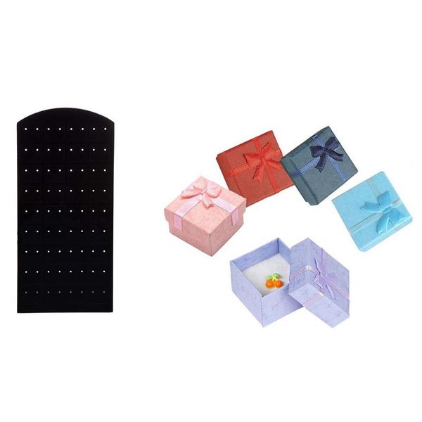 jewelry pouches, bags 1x plastic ear stud earrings holder & 5pcs paper package bowknot necklace bracelet earring ring gift box case, Pink;blue
jewelry pouches, bags 1x plastic ear stud earrings holder & 5pcs paper package bowknot necklace bracelet earring ring gift box case, Pink;blue