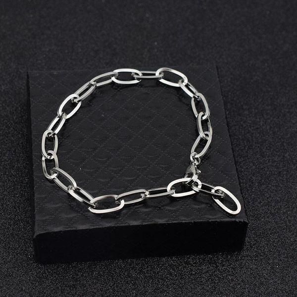 link, chain star bracelet minimalist niche single wild men and women lovers wholesale stainless steel hands, Black
link, chain star bracelet minimalist niche single wild men and women lovers wholesale stainless steel hands, Black
