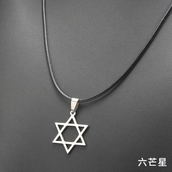 pendant necklaces stainless steel six-pointed star necklace jesus cross men choker skull pendants gear women jewelry gift, Silver
pendant necklaces stainless steel six-pointed star necklace jesus cross men choker skull pendants gear women jewelry gift, Silver