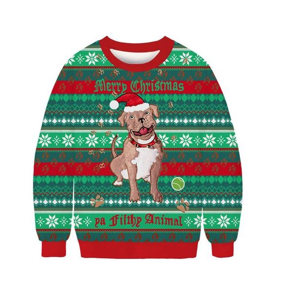 men's sweaters men women ugly christmas sweater 3d dog print funny xmas jumper couple autumn winter holiday party crewneck sweatshirt, White;black
men's sweaters men women ugly christmas sweater 3d dog print funny xmas jumper couple autumn winter holiday party crewneck sweatshirt, White;black