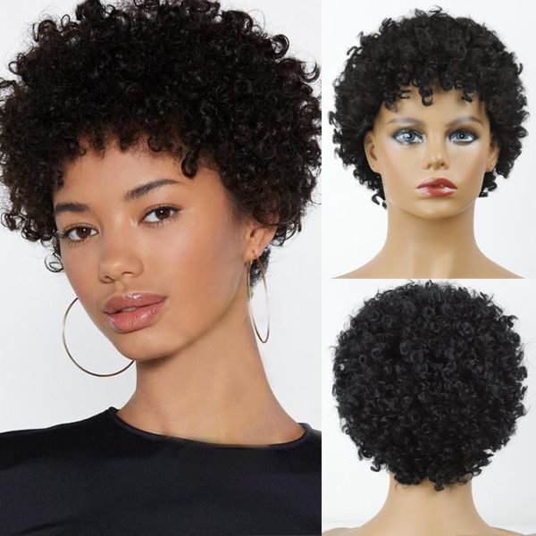synthetic wigs short black curly wig suitable for female full hair bangs
synthetic wigs short black curly wig suitable for female full hair bangs