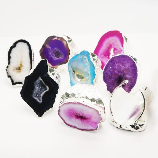 cluster rings fashion classic natural stone crystal semi gem slice for elegant knuckles wedding party anillo jewelry, Golden;silver
cluster rings fashion classic natural stone crystal semi gem slice for elegant knuckles wedding party anillo jewelry, Golden;silver