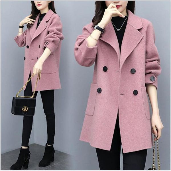 women's wool & blends women blend coat warm long plus size female lapel woolen overcoat autumn winter cashmere outerwear 3 colors z308, Black
women's wool & blends women blend coat warm long plus size female lapel woolen overcoat autumn winter cashmere outerwear 3 colors z308, Black