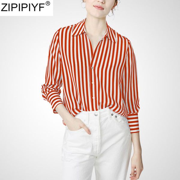 women's blouses & shirts summer women striped blouse shirt long sleeve casual turn down collar femme blusas mujer de moda 2021, White
women's blouses & shirts summer women striped blouse shirt long sleeve casual turn down collar femme blusas mujer de moda 2021, White