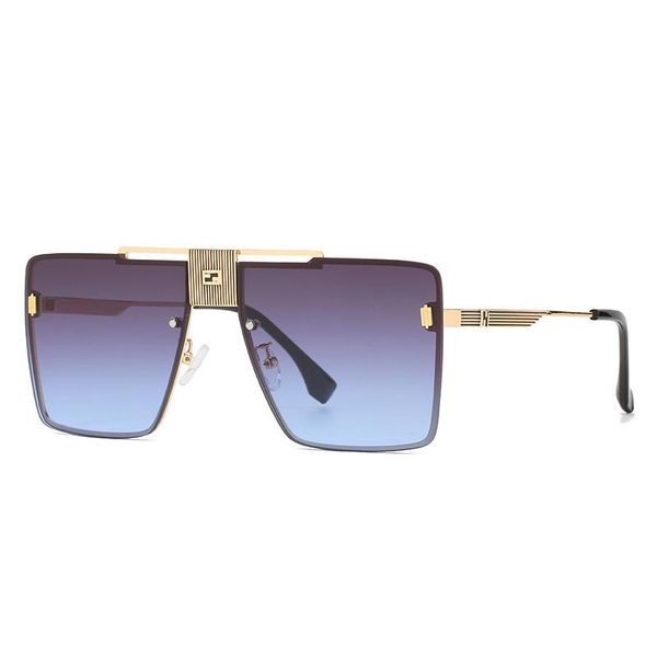 sunglasses vintage oversized square rimless men women 2021 designer travel driving metal sun glasses fashion uv400, White;black
sunglasses vintage oversized square rimless men women 2021 designer travel driving metal sun glasses fashion uv400, White;black