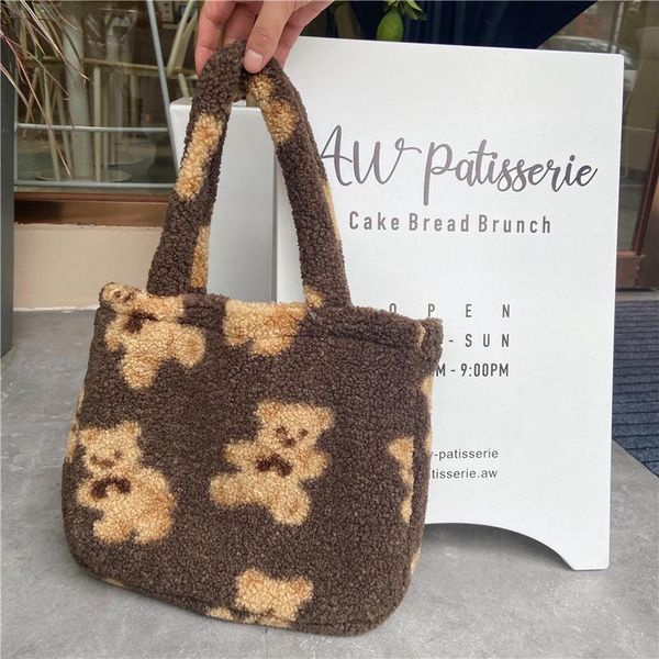 plush bear handbag warm lamb like fabric underarm bag small canvas tote soft fluffy cloth shoulder bags cute purses for girls
plush bear handbag warm lamb like fabric underarm bag small canvas tote soft fluffy cloth shoulder bags cute purses for girls