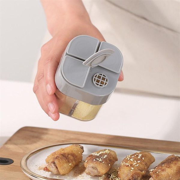 storage bottles & jars spice jar seasoning box four in one flip kitchen bottle transparent pp salt pepper cumin powder tools
storage bottles & jars spice jar seasoning box four in one flip kitchen bottle transparent pp salt pepper cumin powder tools