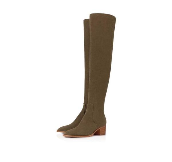 winter women's boots timeless brand thick-heeled red shoes gazellou fiftyfive mm leather suede almond head elegant over-the-knee red-so, Black
winter women's boots timeless brand thick-heeled red shoes gazellou fiftyfive mm leather suede almond head elegant over-the-knee red-so, Black