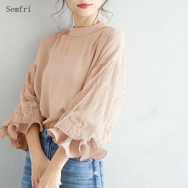 women's blouses & shirts semfri lantern sleeve women 2021 spring summer sense niche blouse female loose style gauze fairy chiffon, White
women's blouses & shirts semfri lantern sleeve women 2021 spring summer sense niche blouse female loose style gauze fairy chiffon, White