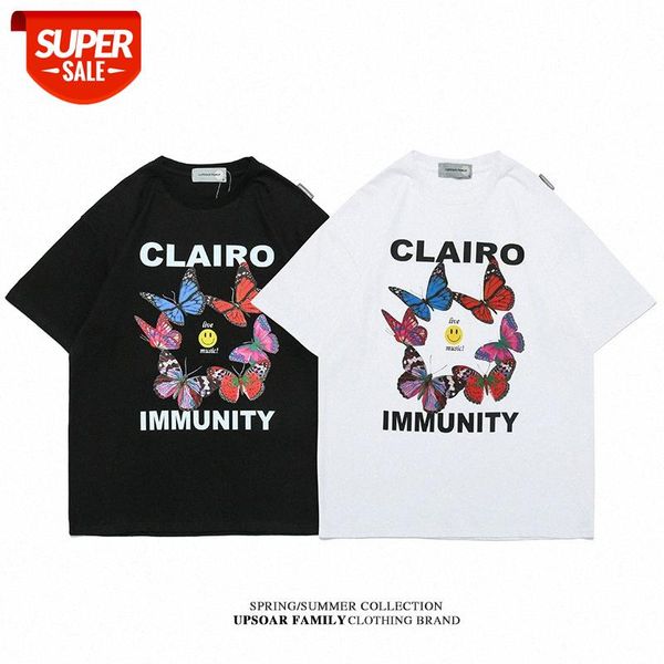 hip-hop harajuku style short-sleeved t-shirt men and women loose smiley butterfly print half-sleeved couple casual ins #qa7p, White;black
hip-hop harajuku style short-sleeved t-shirt men and women loose smiley butterfly print half-sleeved couple casual ins #qa7p, White;black
