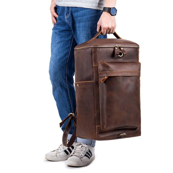 backpack laoshizi men's leather casual large-capacity backpacks travel trendy layer business computer bag
backpack laoshizi men's leather casual large-capacity backpacks travel trendy layer business computer bag