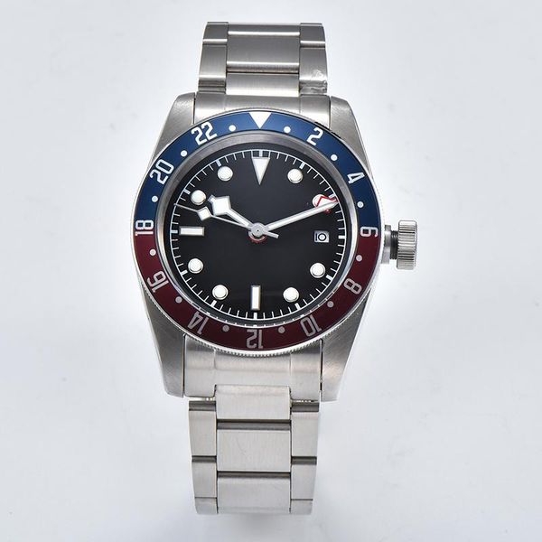 wristwatches automatic mechanical gmt men's watch 41mm mineral glass luminous hand 316l stainless steel case band, Slivery;brown
wristwatches automatic mechanical gmt men's watch 41mm mineral glass luminous hand 316l stainless steel case band, Slivery;brown