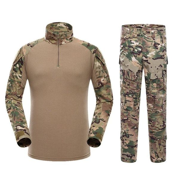 men's tracksuits camouflage tactical military uniform clothing men paintball us army clothes set combat shirt + cargo pants knee pads, Gray
men's tracksuits camouflage tactical military uniform clothing men paintball us army clothes set combat shirt + cargo pants knee pads, Gray