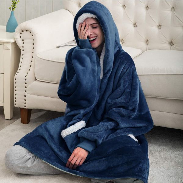 hoodie sweatshirt women winter clothes giant tv blanket with sleeve fleece plush hooded hoodie pocket oversized sudaderas mujer, Black
hoodie sweatshirt women winter clothes giant tv blanket with sleeve fleece plush hooded hoodie pocket oversized sudaderas mujer, Black