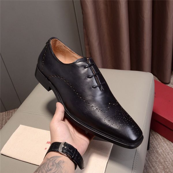 2019 men designer dress shoes handmade brogue style paty leather wedding shoes luxury men flats leather oxfords formal shoes, Black
2019 men designer dress shoes handmade brogue style paty leather wedding shoes luxury men flats leather oxfords formal shoes, Black