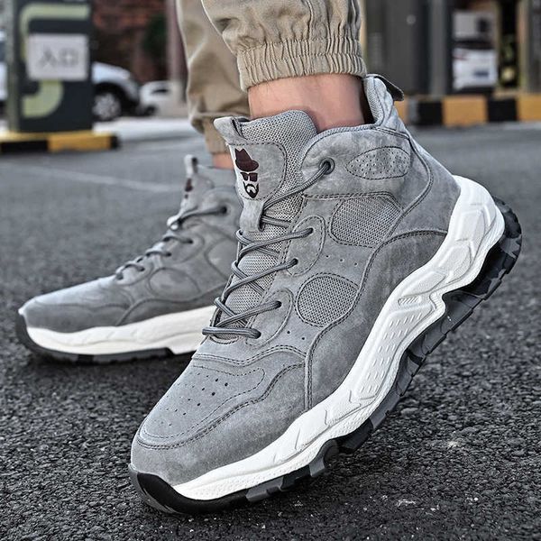 2021 autumn and winter layer pig casual sports men's sho outdoor anti-skid wear-ristant high thick soled dad
2021 autumn and winter layer pig casual sports men's sho outdoor anti-skid wear-ristant high thick soled dad