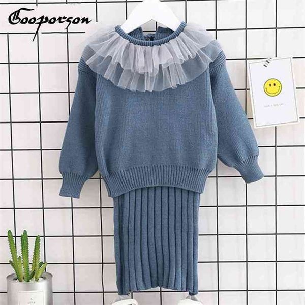 girls sweater skirt clothes set baby knitted clothing suit lace collar sweater & sleeveless dress baby girl winter clothes 210715, White
girls sweater skirt clothes set baby knitted clothing suit lace collar sweater & sleeveless dress baby girl winter clothes 210715, White