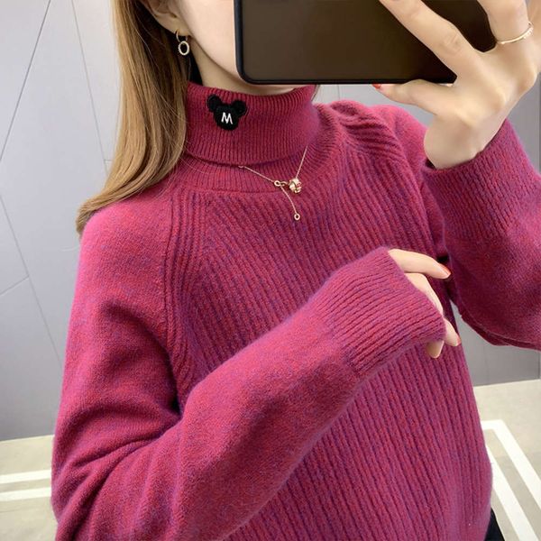 high necked sweater bottoming, women's loose fitting, winter thickened, 2021 new foreign style t-shirt, autumn and winter, christmas, White;black
high necked sweater bottoming, women's loose fitting, winter thickened, 2021 new foreign style t-shirt, autumn and winter, christmas, White;black