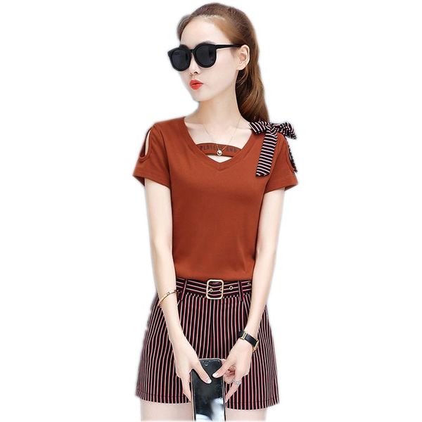 women's tracksuits 2021 fashion women sets summer korean 2 pieces suits bowknot +striped shorts casual slim female, Gray
women's tracksuits 2021 fashion women sets summer korean 2 pieces suits bowknot +striped shorts casual slim female, Gray