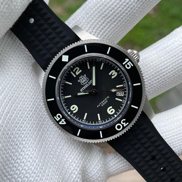 wristwatches steeldive diver watch men 30atm waterproof date clock sport watches men's wristwatch nh35 movement sapphire luminous rubbe, Slivery;brown
wristwatches steeldive diver watch men 30atm waterproof date clock sport watches men's wristwatch nh35 movement sapphire luminous rubbe, Slivery;brown