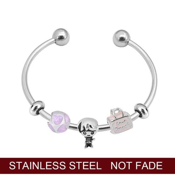 charm bracelets 2021 stainless steel bracelet pendant travel friend jewelry gift handmade diy accessories for girls, Golden;silver
charm bracelets 2021 stainless steel bracelet pendant travel friend jewelry gift handmade diy accessories for girls, Golden;silver