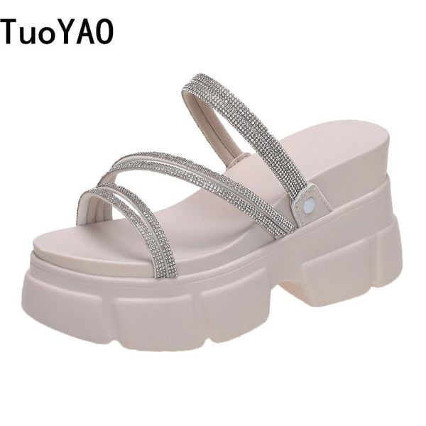 slippers platform wedge sandals women bling open toe summer outdoor casual thick sole slides woman beach flip flops 9cm, Black
slippers platform wedge sandals women bling open toe summer outdoor casual thick sole slides woman beach flip flops 9cm, Black