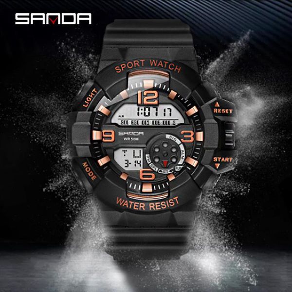 wristwatches sanda luxury sports mens watches analog digital military led waterproof wrist multifunction watch men relogio masculino 387, Slivery;brown
wristwatches sanda luxury sports mens watches analog digital military led waterproof wrist multifunction watch men relogio masculino 387, Slivery;brown
