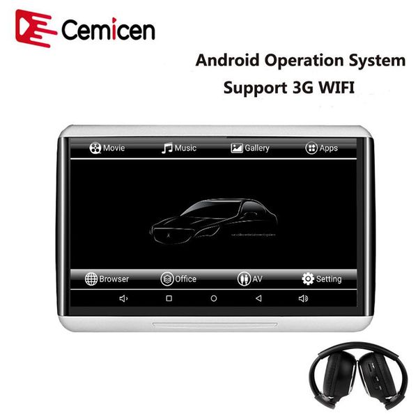 car video cemicen 10.6 inch android 3g wifi headrest monitor capacity touch screen support hd 1080p mp5/usb/sd/fm/ir/bluetooth
car video cemicen 10.6 inch android 3g wifi headrest monitor capacity touch screen support hd 1080p mp5/usb/sd/fm/ir/bluetooth