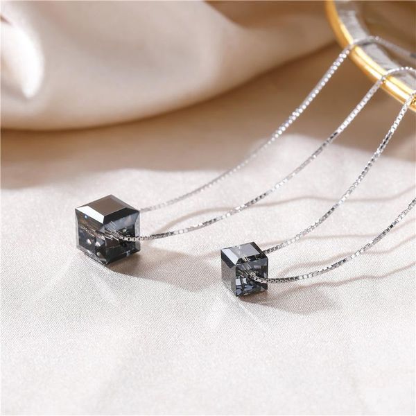 chains sterling silver 925 black crystal pendant necklace for women jewelry necklaces
chains sterling silver 925 black crystal pendant necklace for women jewelry necklaces