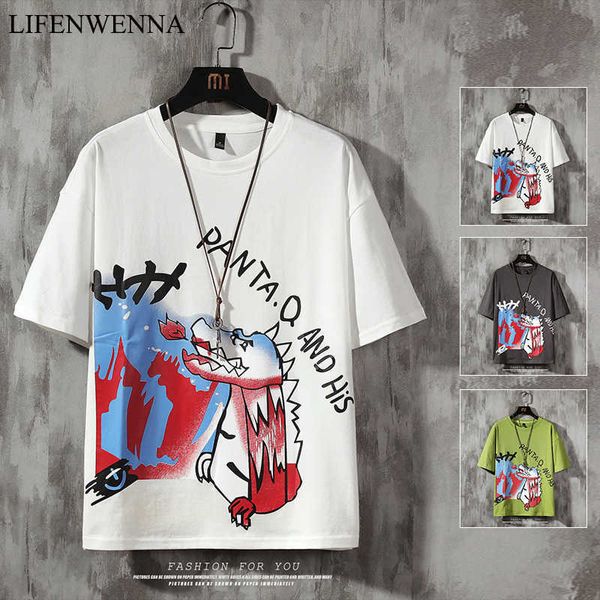 lifenwenna men's t shirt summer dinosaurs o-neck short sleeve tees cool dragons print t-shirt streetwear funny male m-5xl 210528, White;black
lifenwenna men's t shirt summer dinosaurs o-neck short sleeve tees cool dragons print t-shirt streetwear funny male m-5xl 210528, White;black