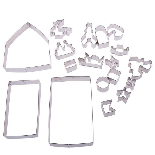 baking moulds 18 piece/set 3d christmas cookie cutters stainless steel gingerbread house party bakeware mold
baking moulds 18 piece/set 3d christmas cookie cutters stainless steel gingerbread house party bakeware mold