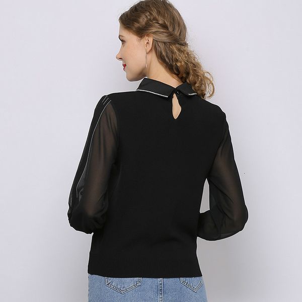 korean style spring summer bottoming knits fine fashion shirts sleeve lapel beads sweater t20612 uxem, White;black
korean style spring summer bottoming knits fine fashion shirts sleeve lapel beads sweater t20612 uxem, White;black