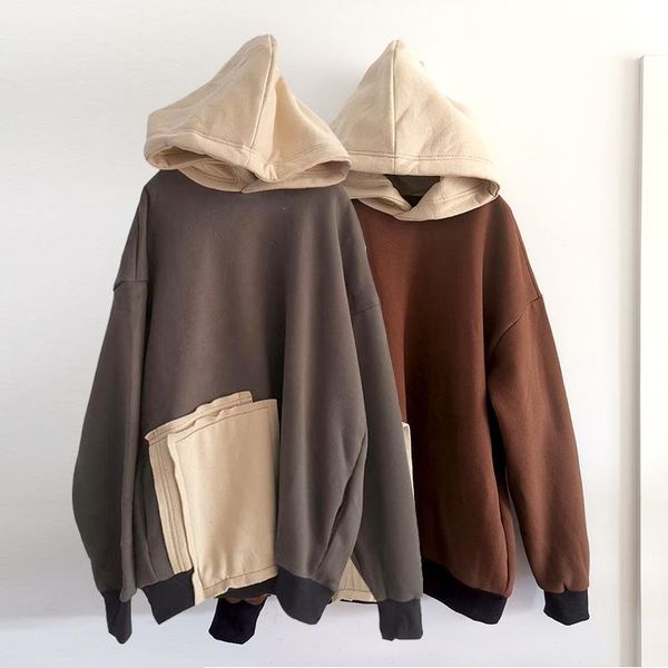 women's hoodies & sweatshirts women autumn winter fund patchwork thicken hooded fleece female clothes loose casual dress robe, Black
women's hoodies & sweatshirts women autumn winter fund patchwork thicken hooded fleece female clothes loose casual dress robe, Black