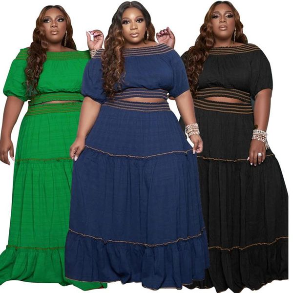 plus size tracksuits dress sets skirts women 2021 wholesale off sholder elastic waist maxi skirt matching fashion outfits drop, Black
plus size tracksuits dress sets skirts women 2021 wholesale off sholder elastic waist maxi skirt matching fashion outfits drop, Black